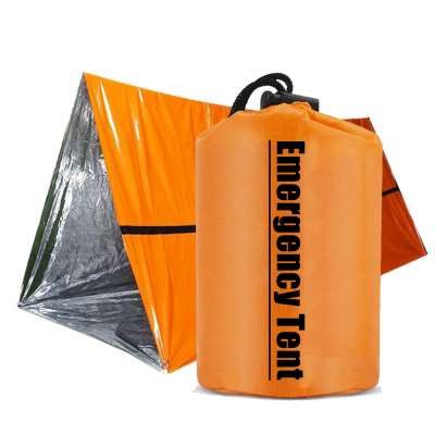 2 Person Mylar Emergency Tube Tent Survival Shelter in nylon sack